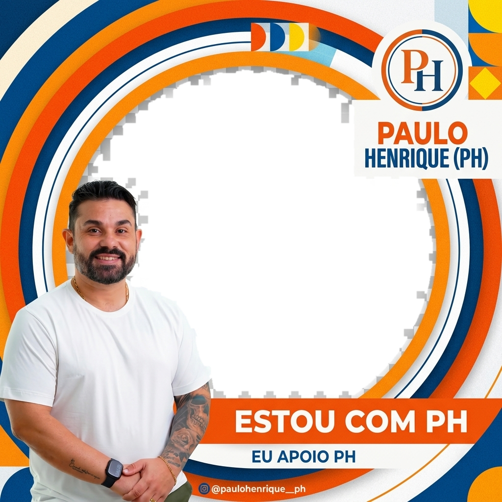 Moldura Estou com PH • Ondas